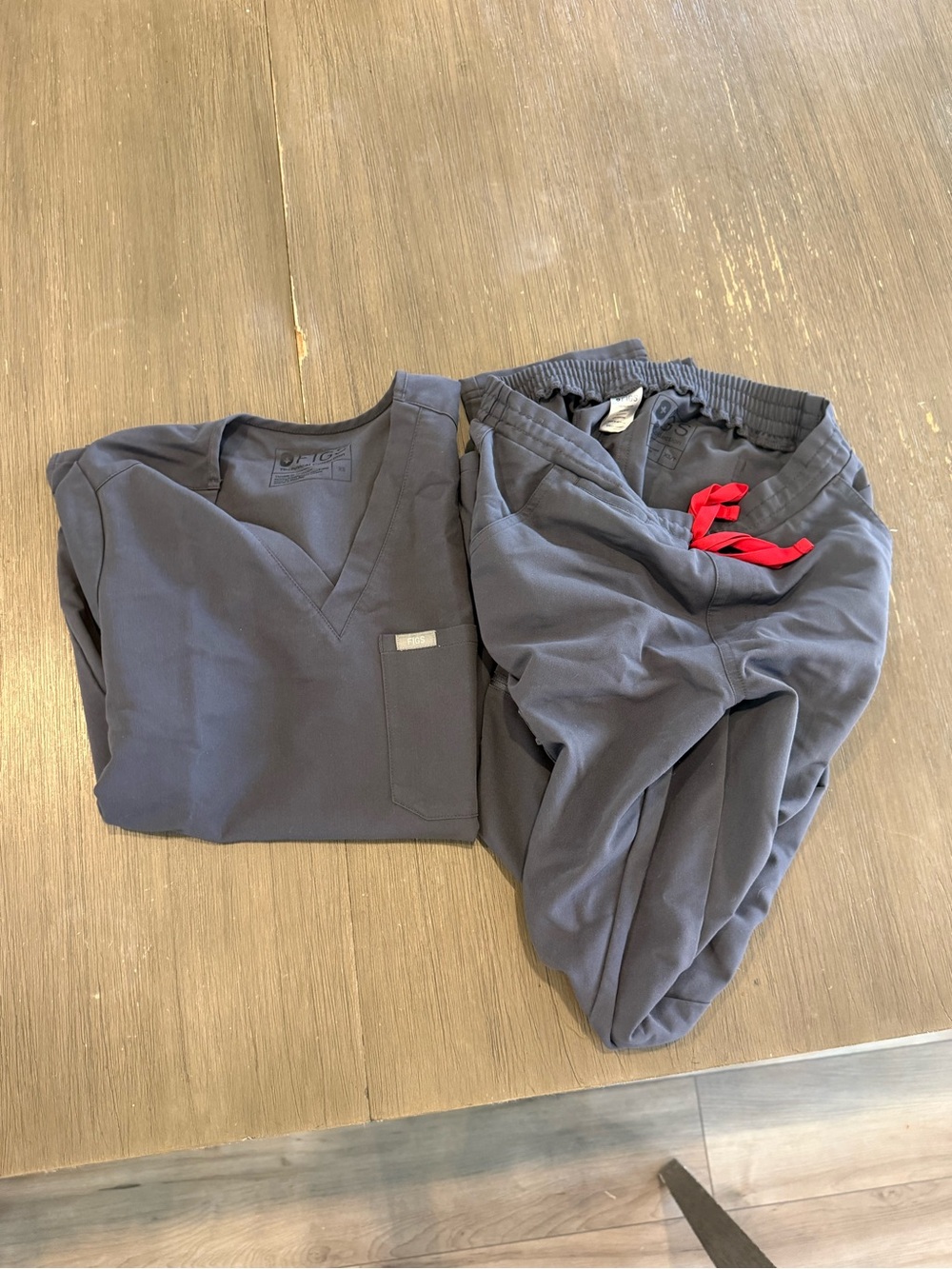 Figs Scrubs Set- Charcoal Gray